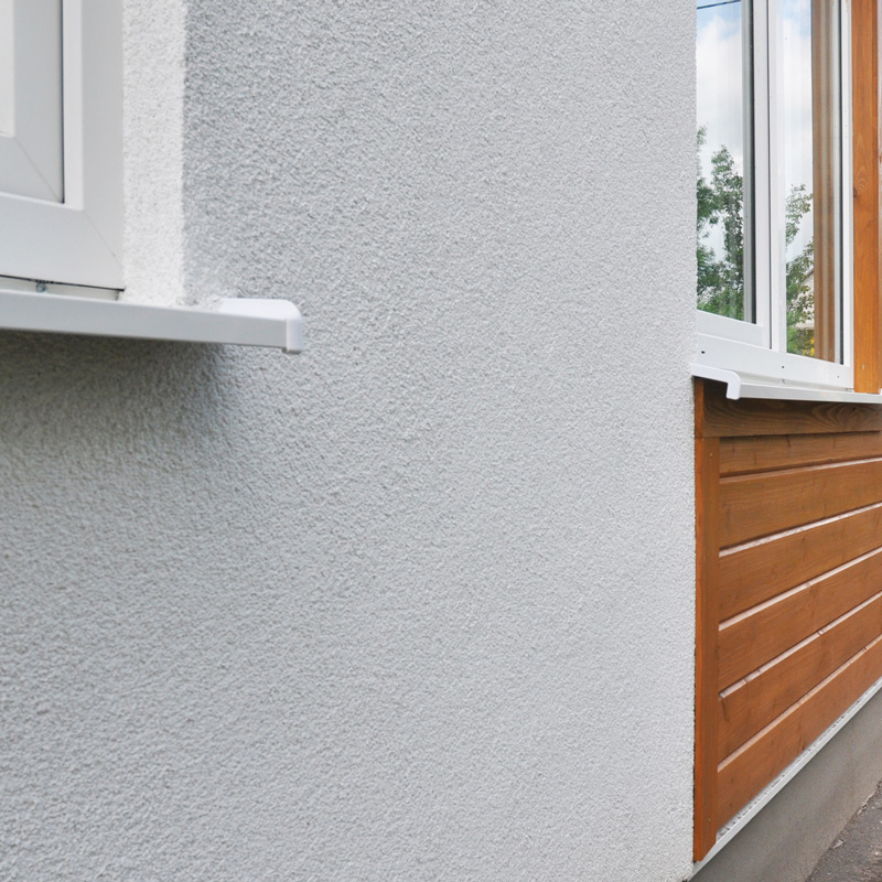 siding and stucco on a house